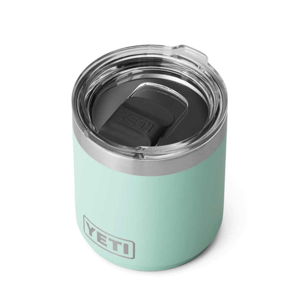 21071501962 TERMO RAMBLER 10oz LOWBALL 2.0 TAPA MAGNETICA SEAFOAM MARCA YETI