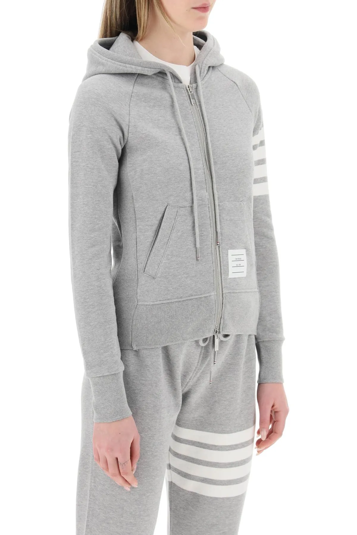 4-bar hoodie FJT001A 00535 LT GREY