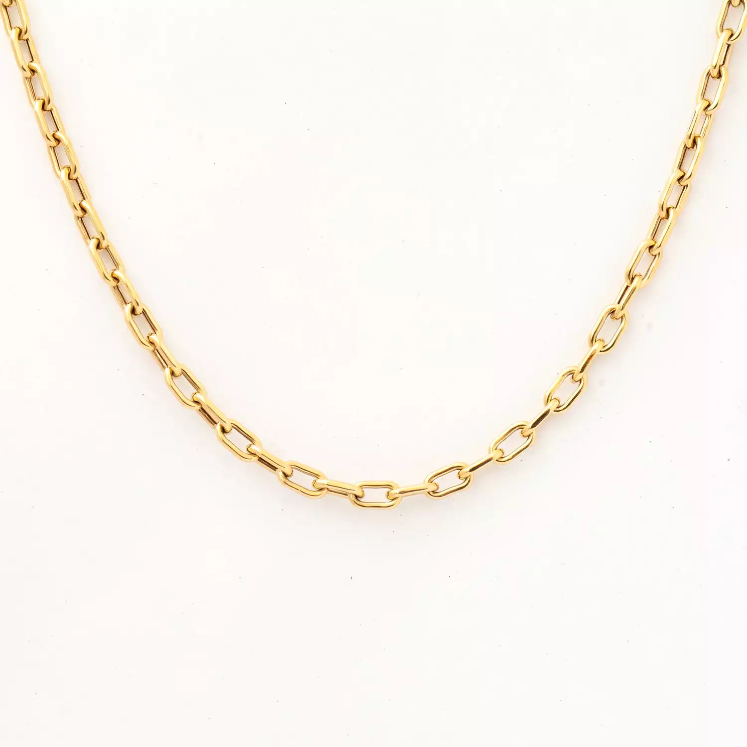 4 mm Italian Chain Link Necklace