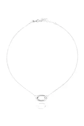 925 Silver Single Long Link Necklace