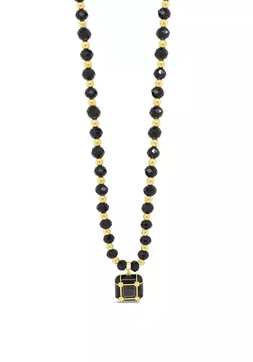 Absolute Cube Black Necklace N2225JT