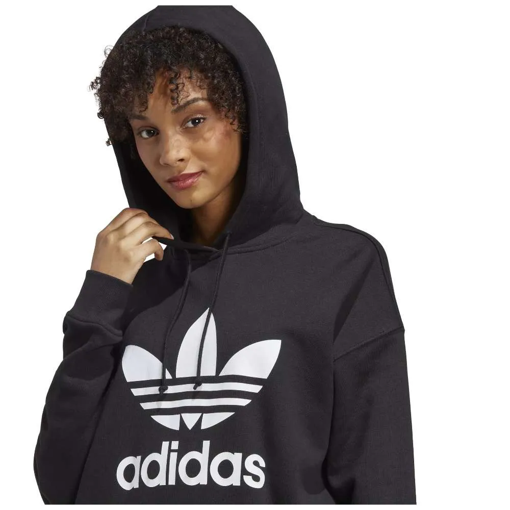 adidas Originals Women’s Adidas Adicolor Trefoil Hoodie – Black