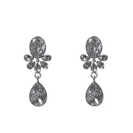 Art Deco Crystal Teardrop Style Earrings