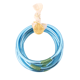 Azure BuDhaGirl All Weather Bangles (Set of 6)