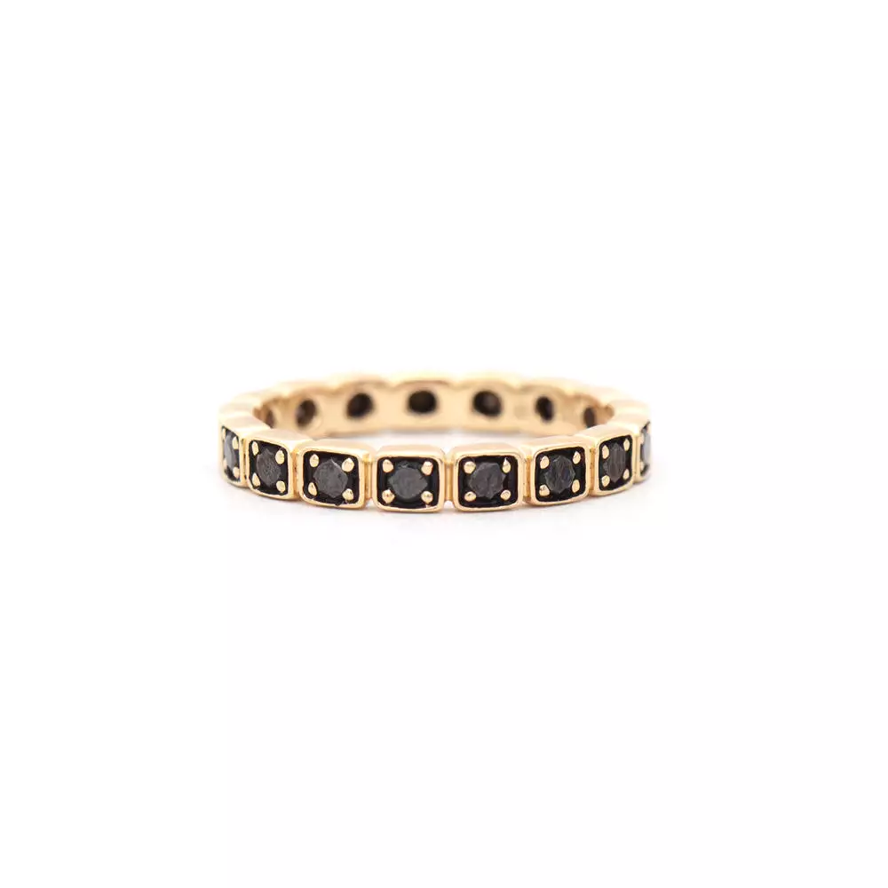 Black Diamond Wheat Eternity Band