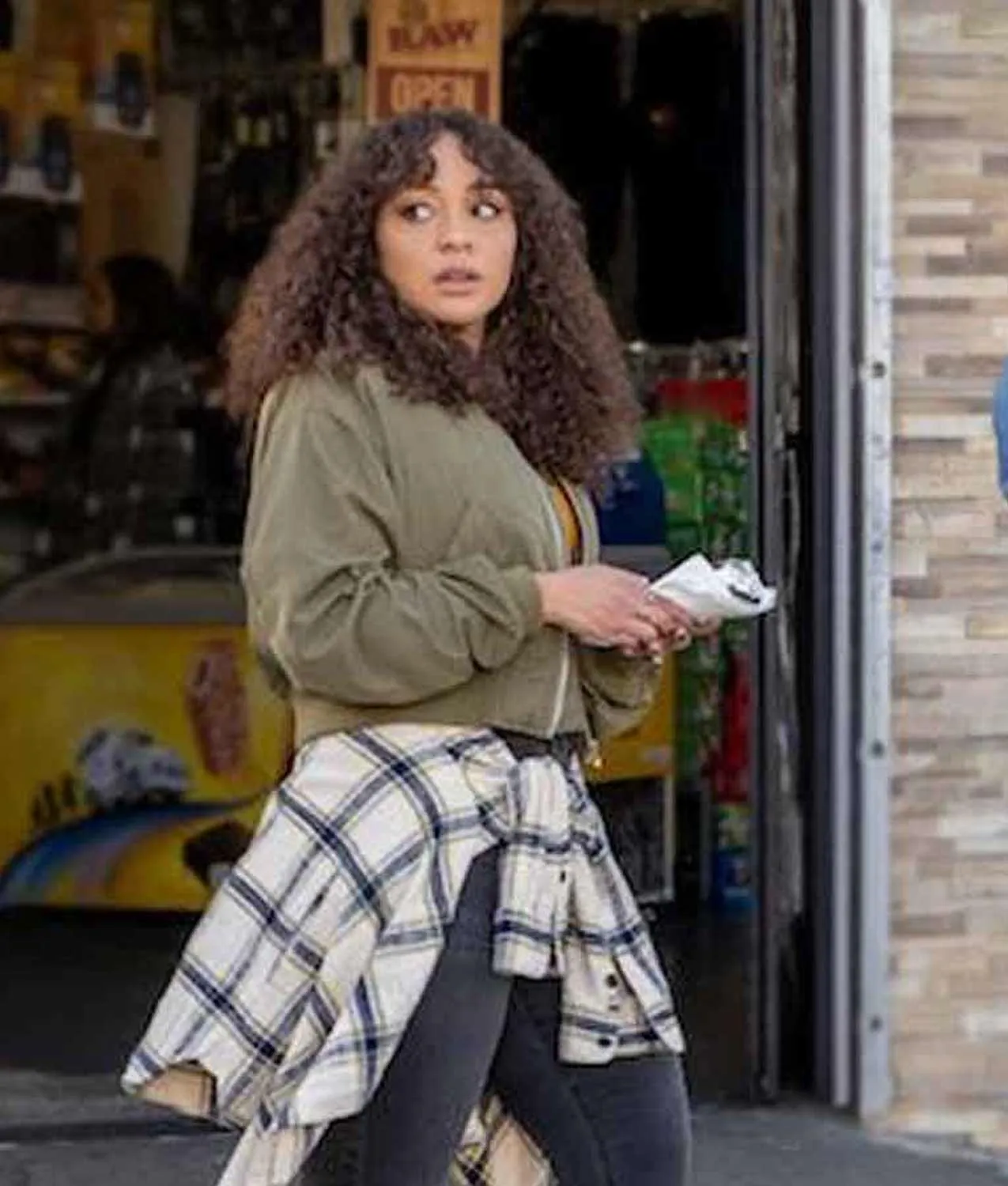 Blindspotting Ashley Jones Jacket | Jasmine Cephas Green Outfit