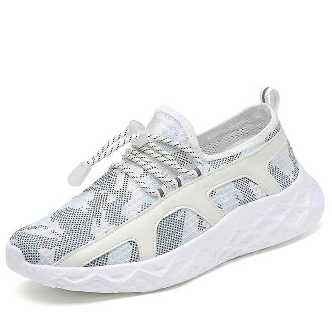 Blue pattern cloth casual shoe sneaker