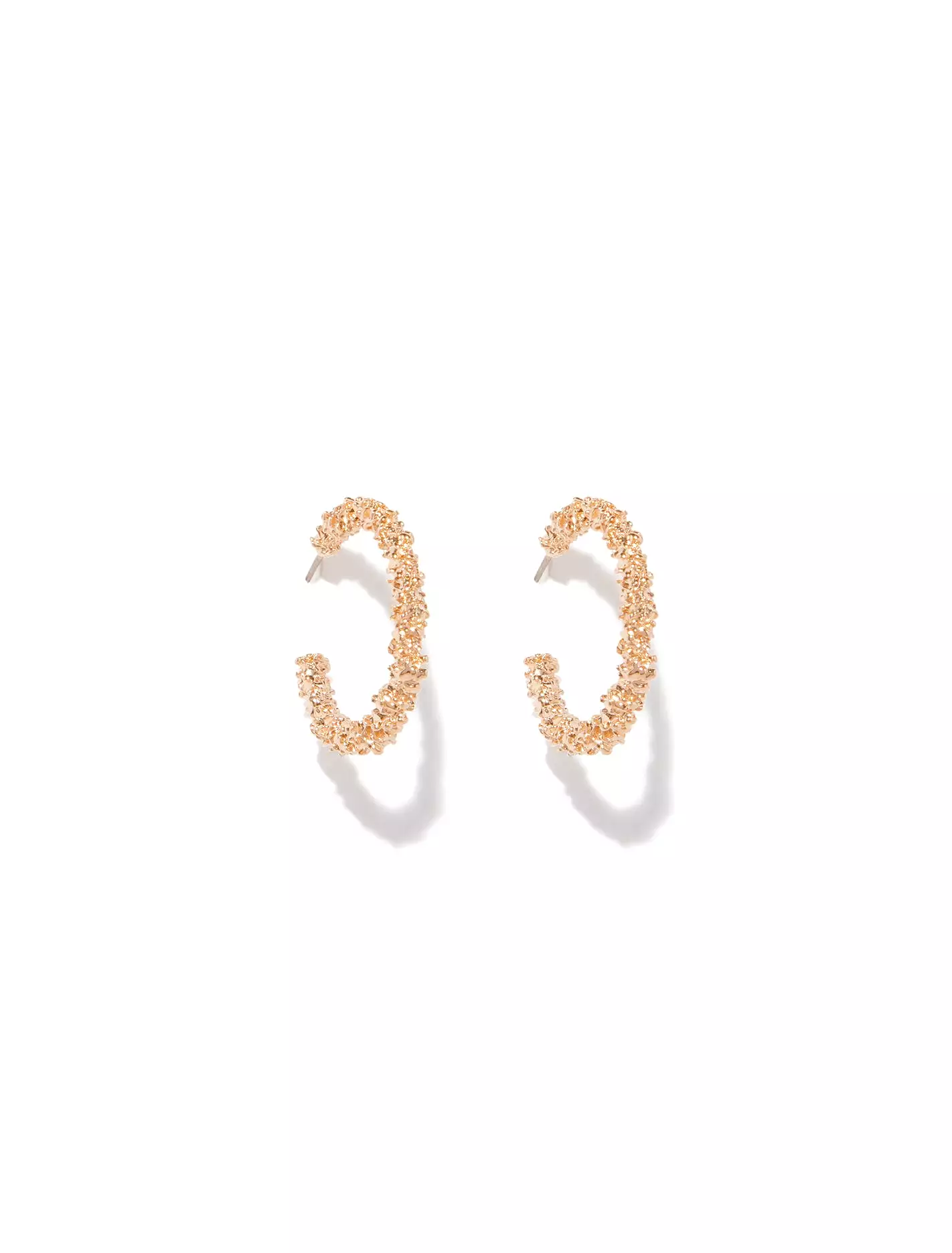 Brooklyn Textured Hoop Earrings