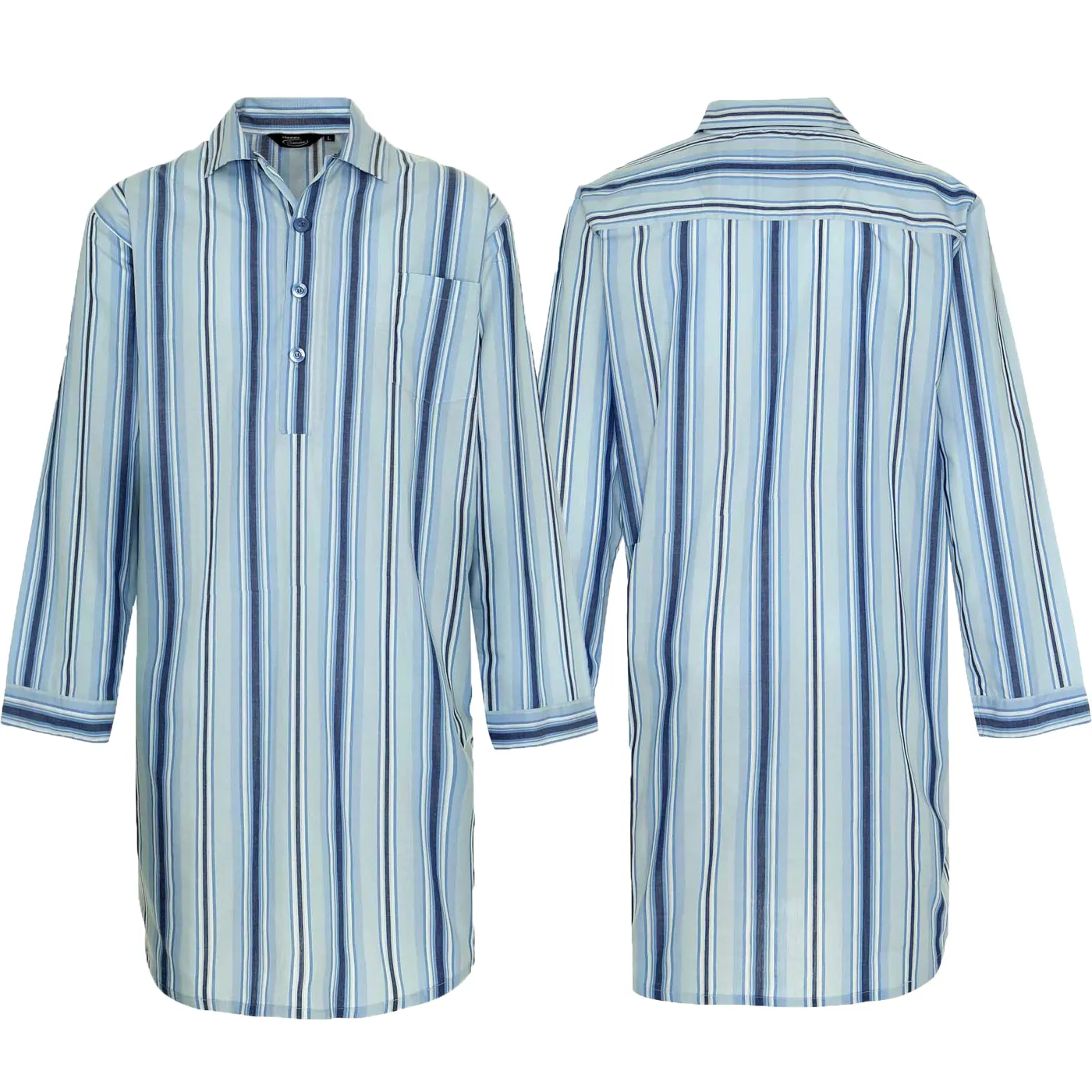 Buy Champion Mens Striped Poly Cotton Night Shirt - Fast UK Delivery | Insight Clothing