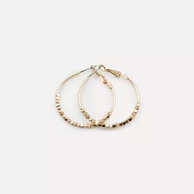 Caracol Mini Metal Beads On Hoops - 2569