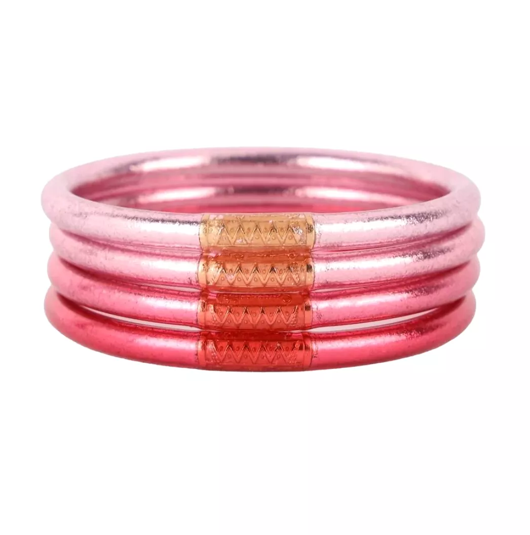 Carousel Pink BuDhaGirl All Weather Bangles Set of 4