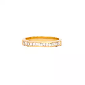 Carre Cut Diamond Band