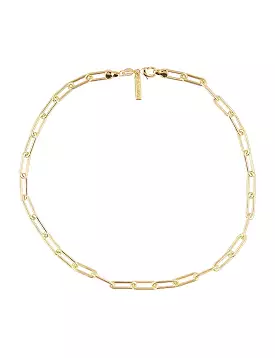 Carrie Link Necklace 18 in Gold