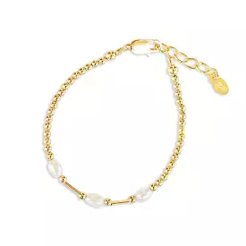 Cherished Moments 14K Gold-Plated Freshwater Pearl Bracelet - Emery