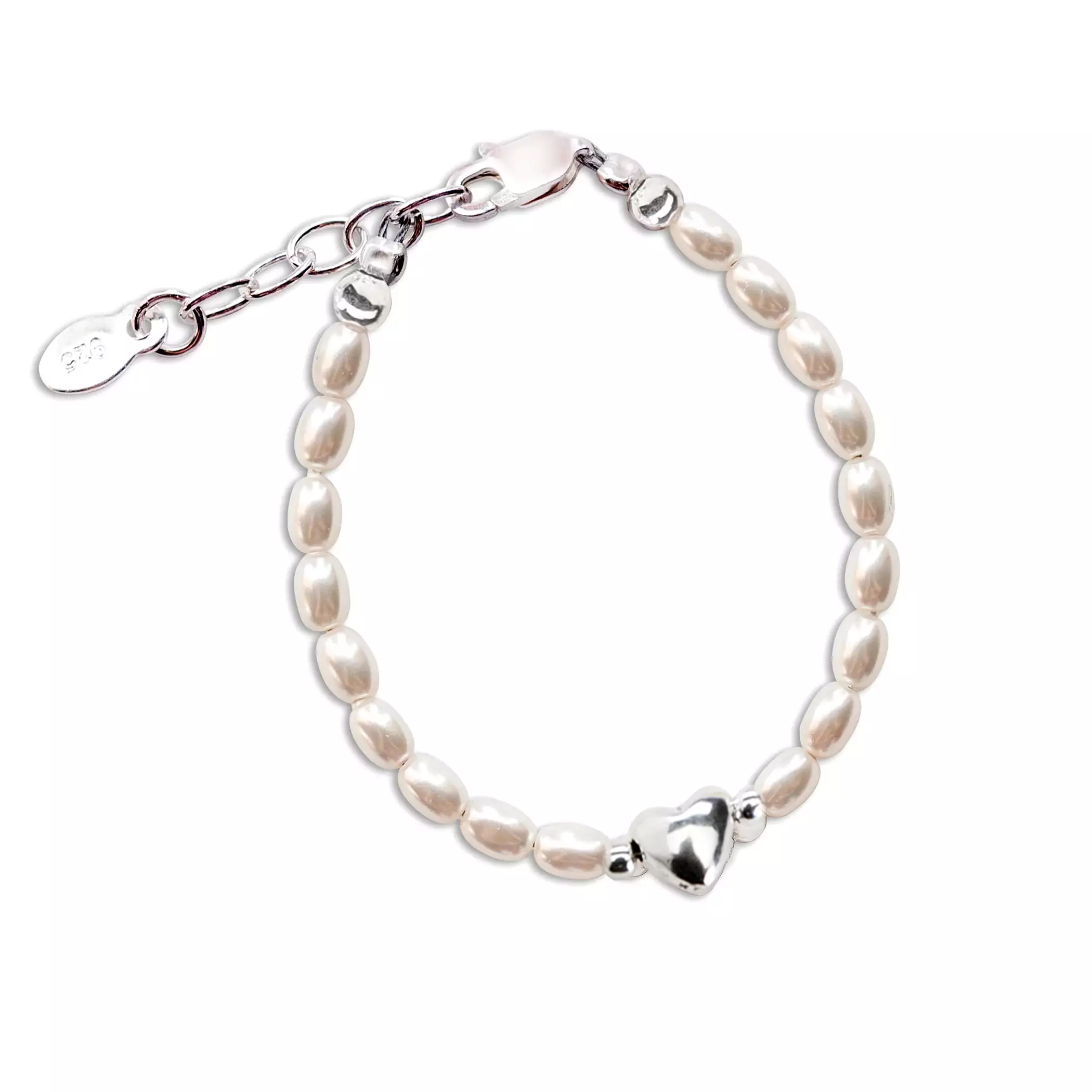 Cherished Moments - Sterling Silver Pearl Bracelet