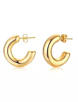 Chloe Mini Hoop, Gold Plated