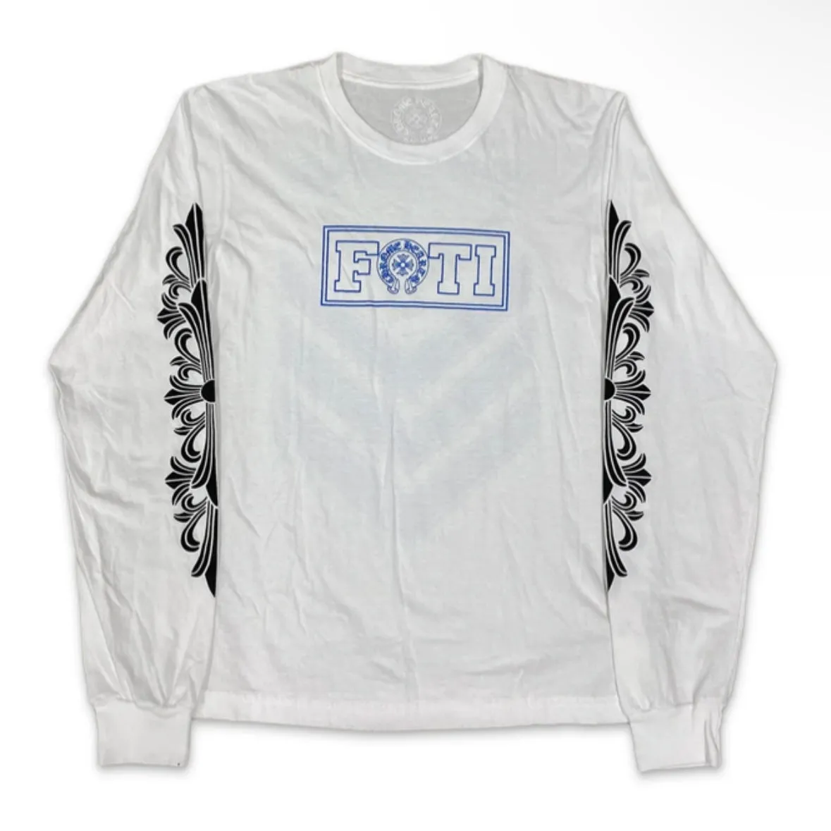 Chrome Hearts Foti Long Sleeve Tee Shirt White/Blue