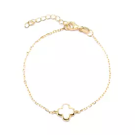 Clover Gold Mother of Pearl Bracelet