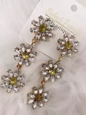 Crystal Daisy Earrings