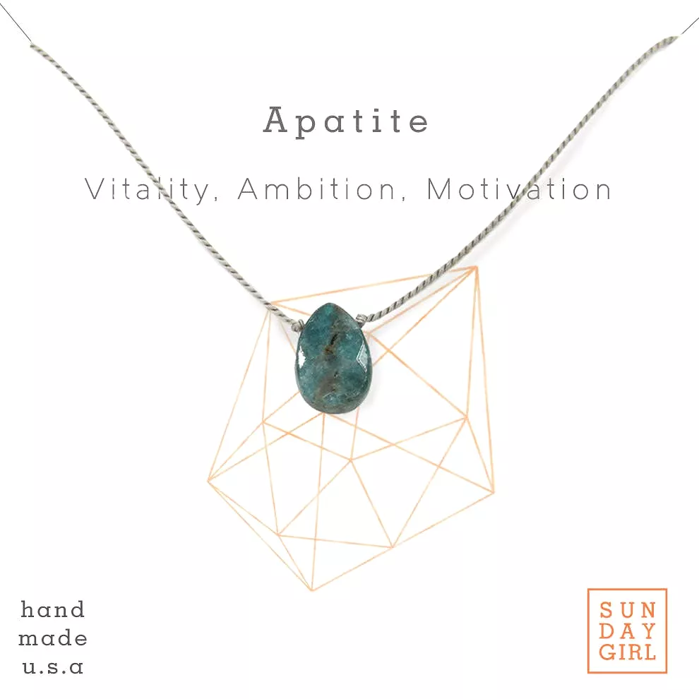 Crystals and Stones Necklace | Apatite