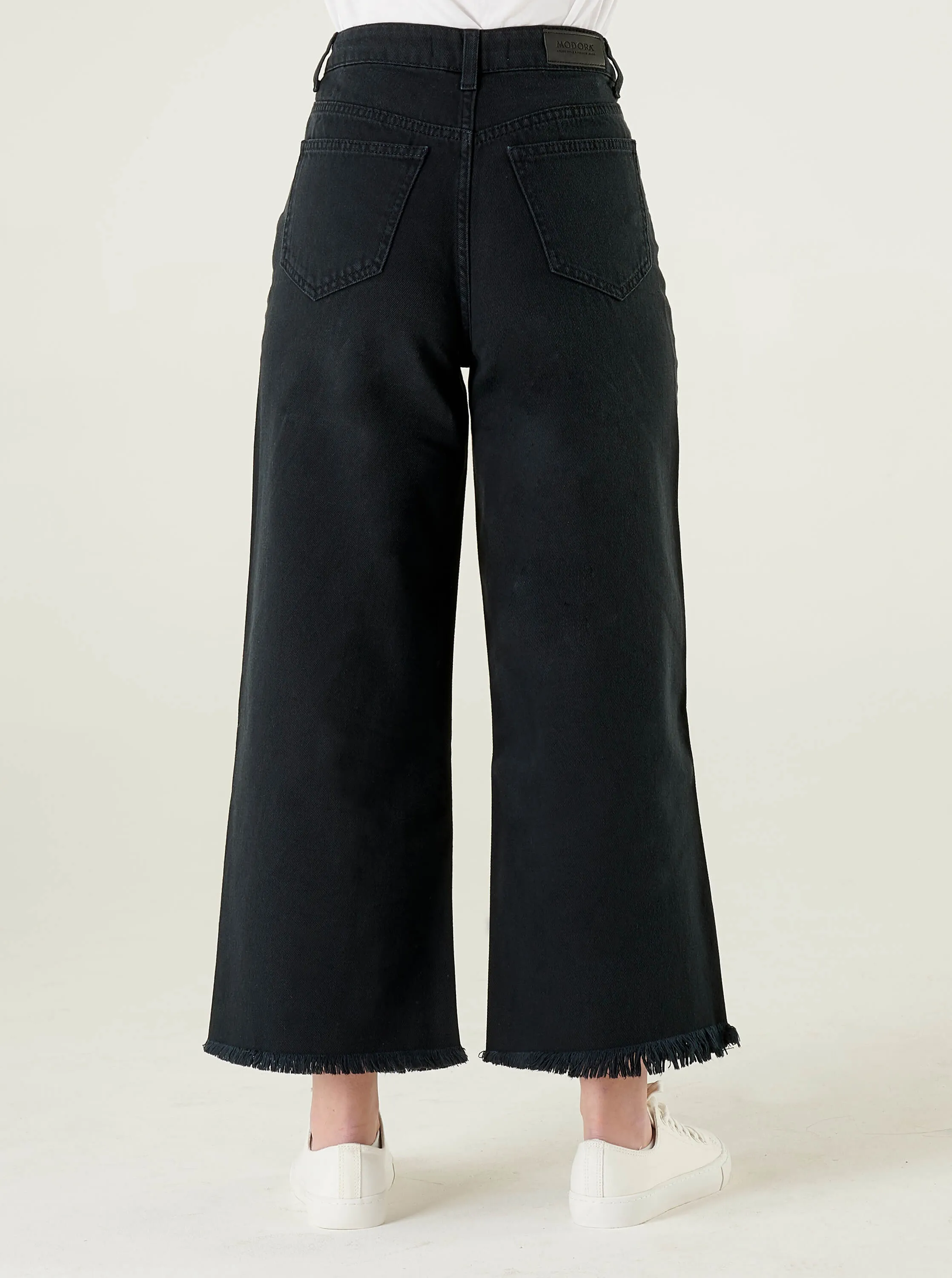 Dark Navy High Waist Wide Leg Jeans