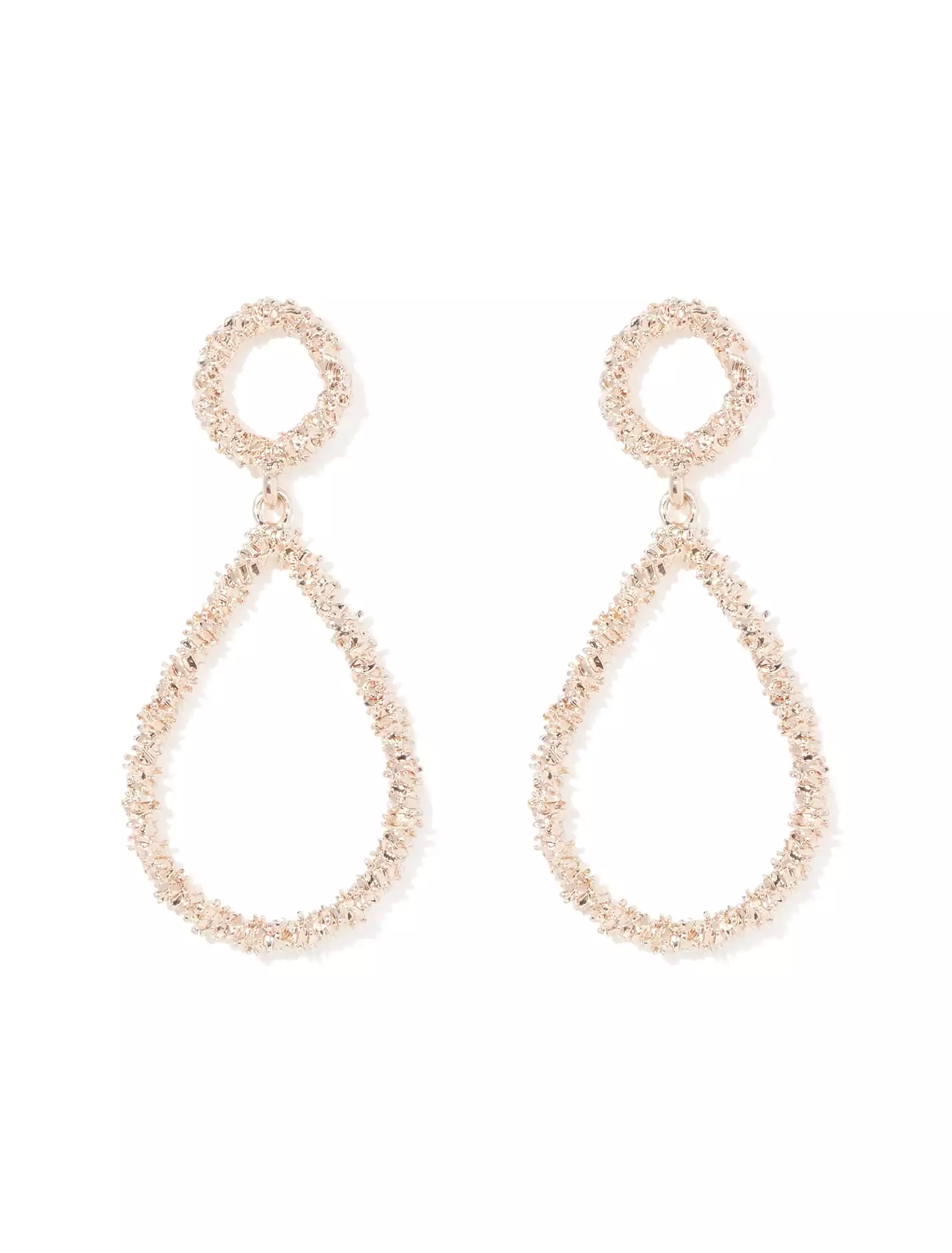 Desi Textured Teardrop Earrings