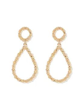 Desi Textured Teardrop Earrings