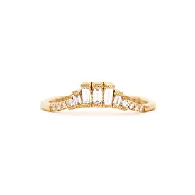 Diamond Baguette Crown Arch Band