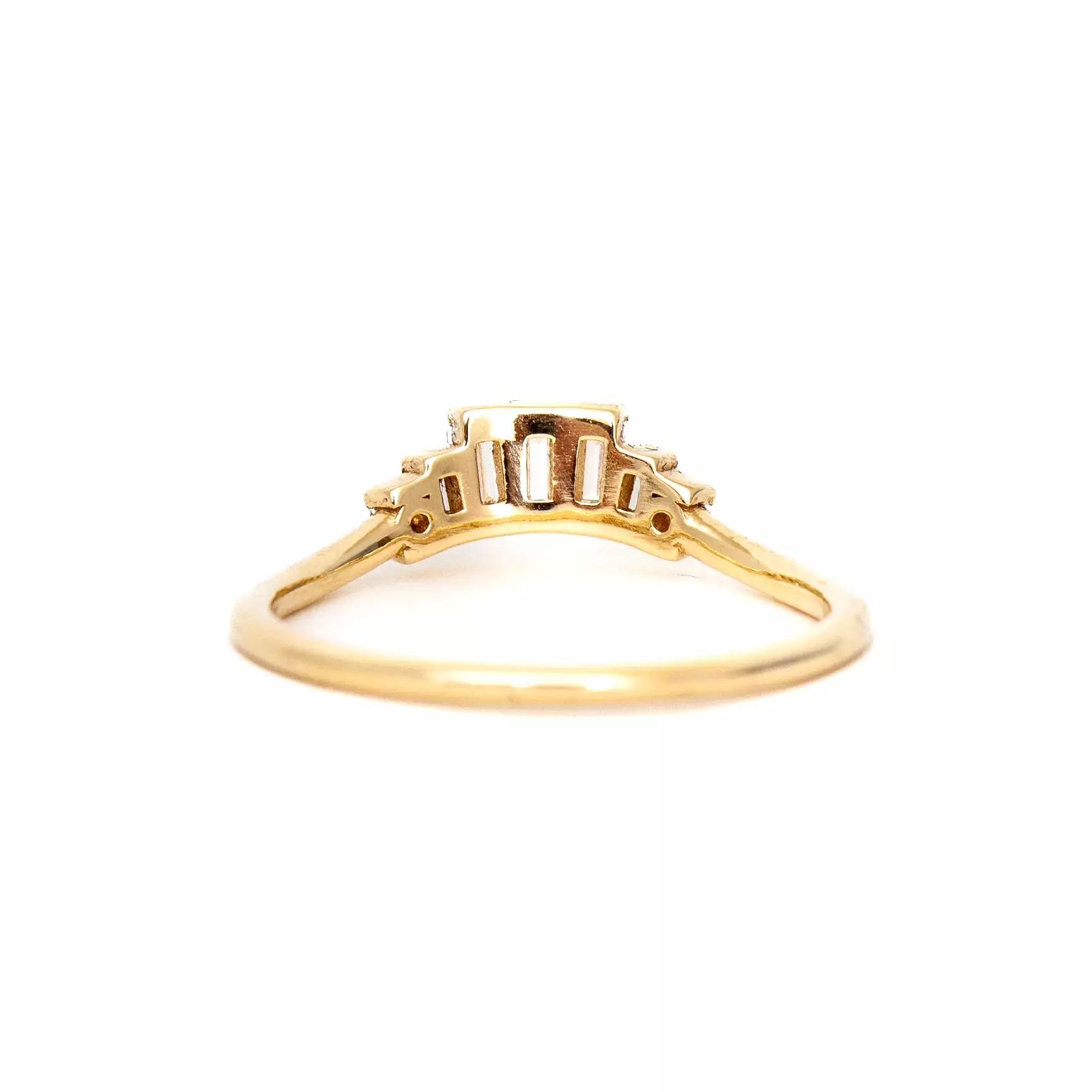 Diamond Baguette Crown Arch Band