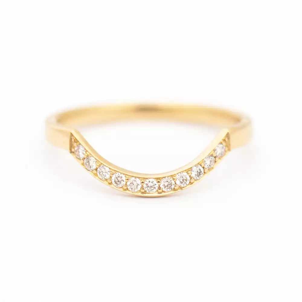 Diamond Dusted Curve Band