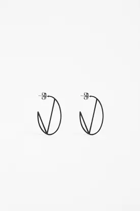 Elk The Label - Almi Hoop Earring - Black