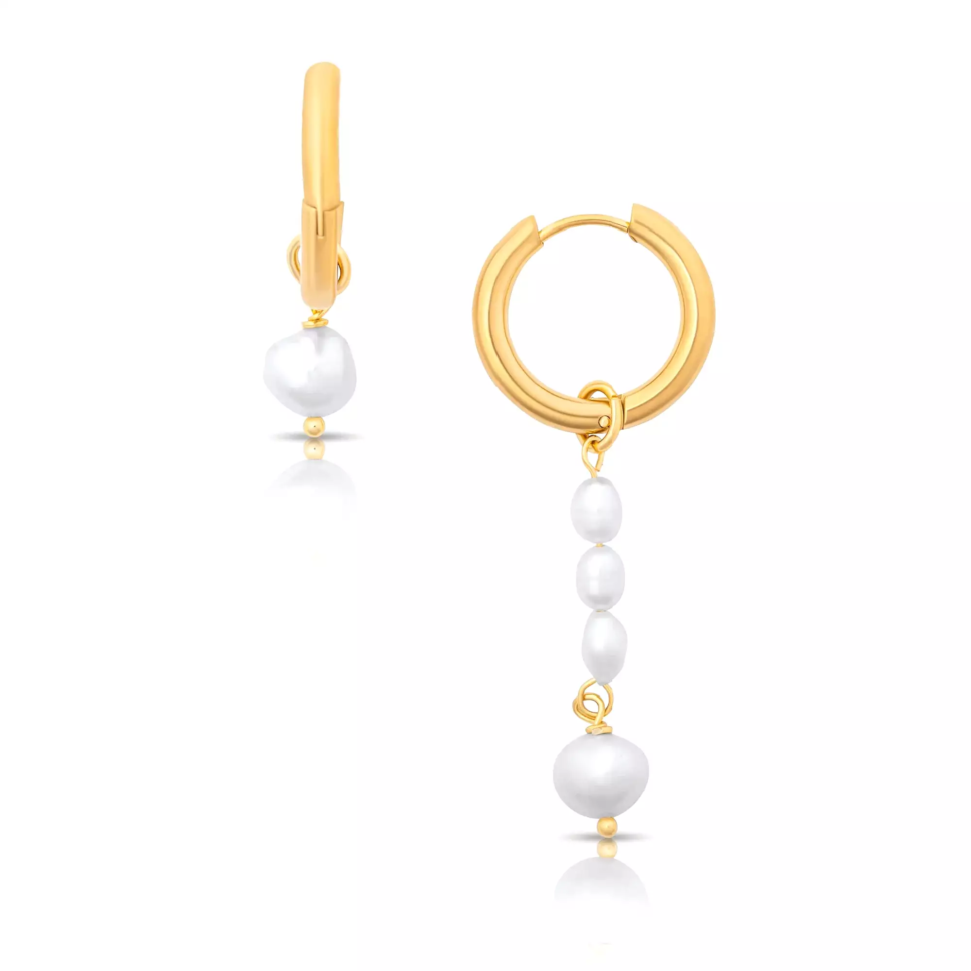 Ellie Vail Weston Mini Hoop Pearl Earring