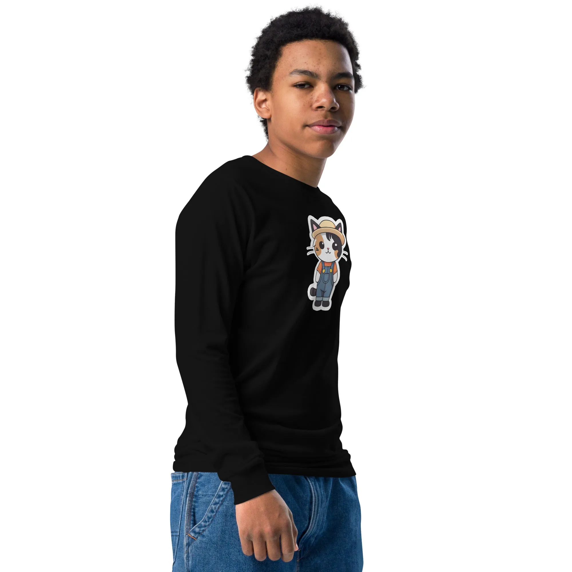 Farmboy Kitten Youth Long Sleeve Tee