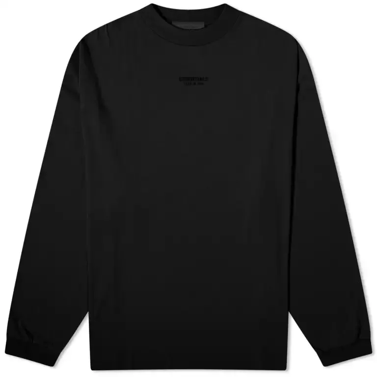 Fear of God Essentials Long Sleeve T-Shirt Jet Black