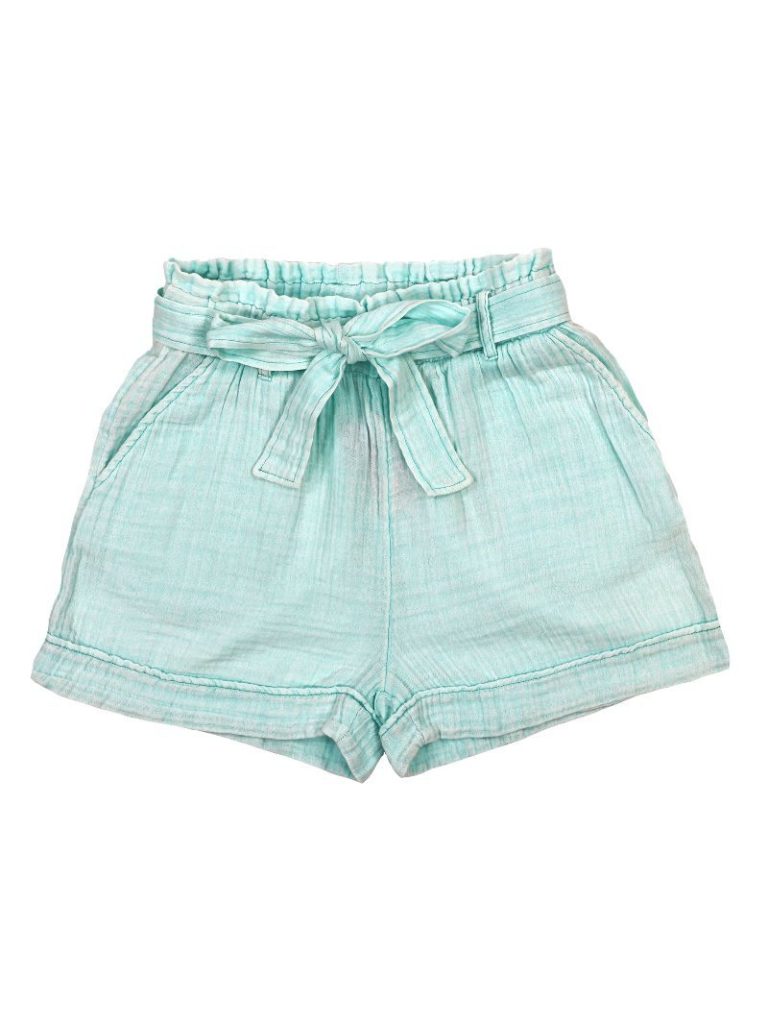 Gauze Shorts in Seafoam