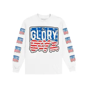 Glory Boyz Long Sleeve Tee (White)