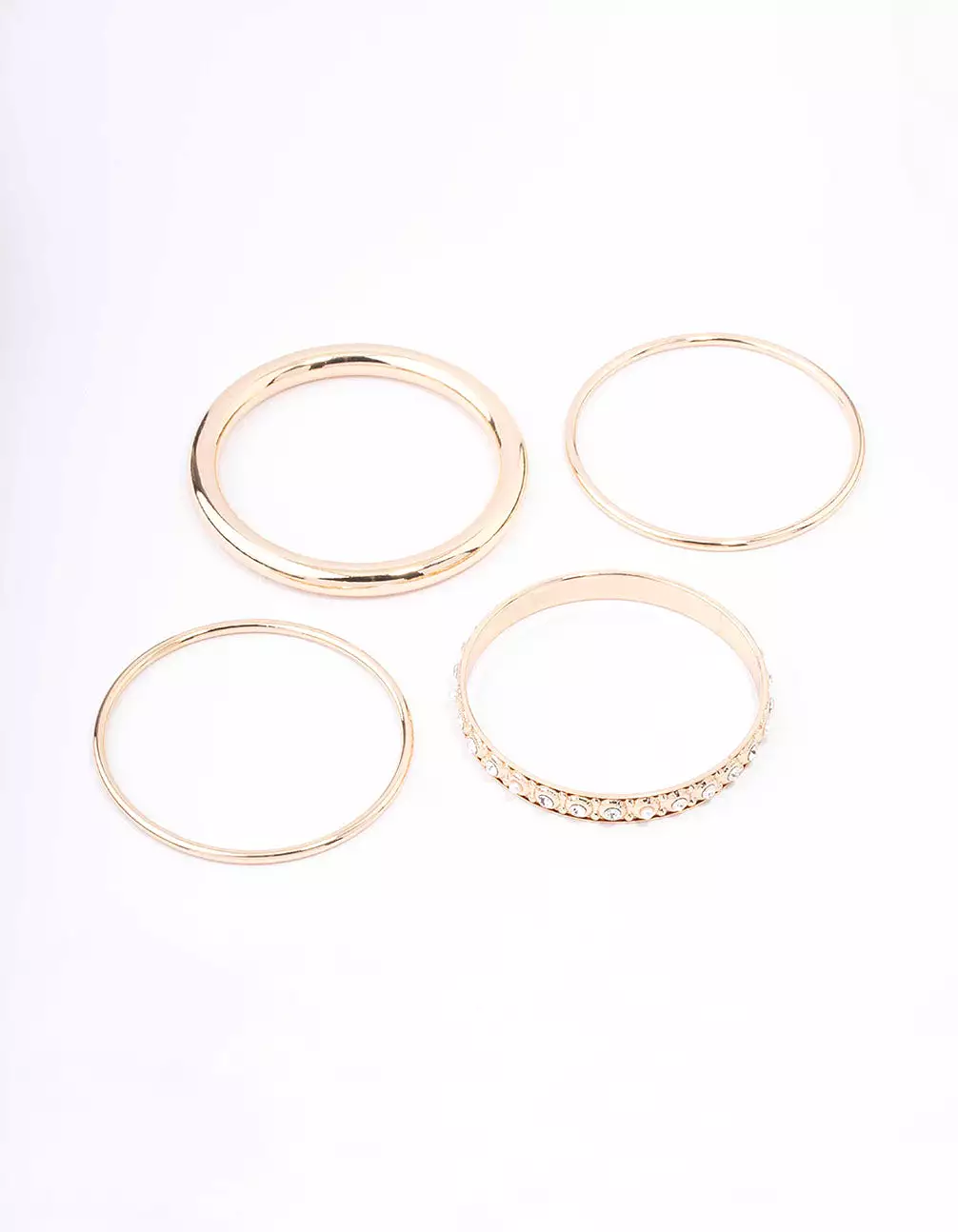 Gold Ornate Bangle 4-Pack