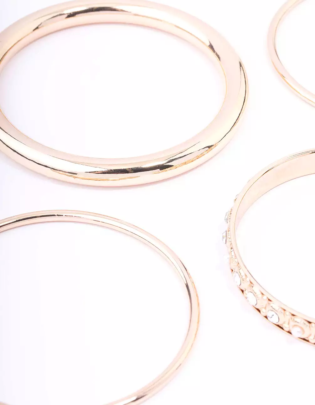 Gold Ornate Bangle 4-Pack