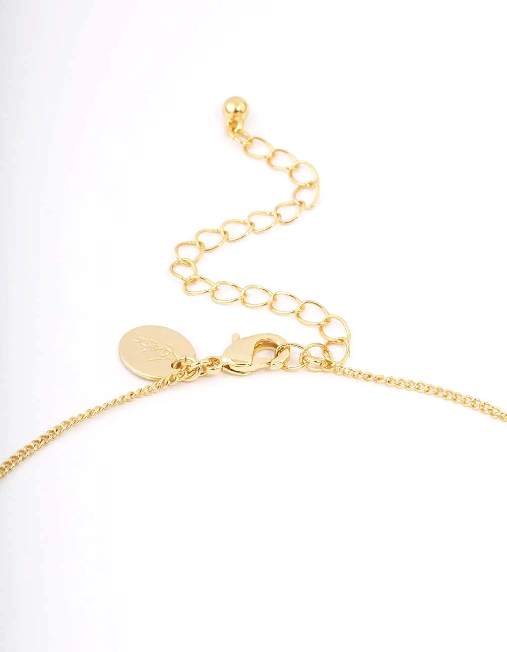 Gold Plated Mary Cross Charm Pendant Necklace