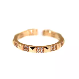 Gold Spike & Diamond Band