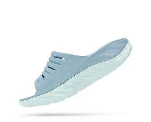 Hoka Womens Ora Recovery Slide Sandal- Blue Fog/Blue Glass