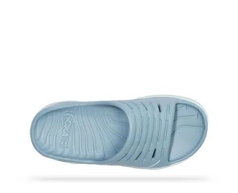 Hoka Womens Ora Recovery Slide Sandal- Blue Fog/Blue Glass