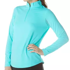 IBKUL Mock Long Sleeve Seafoam