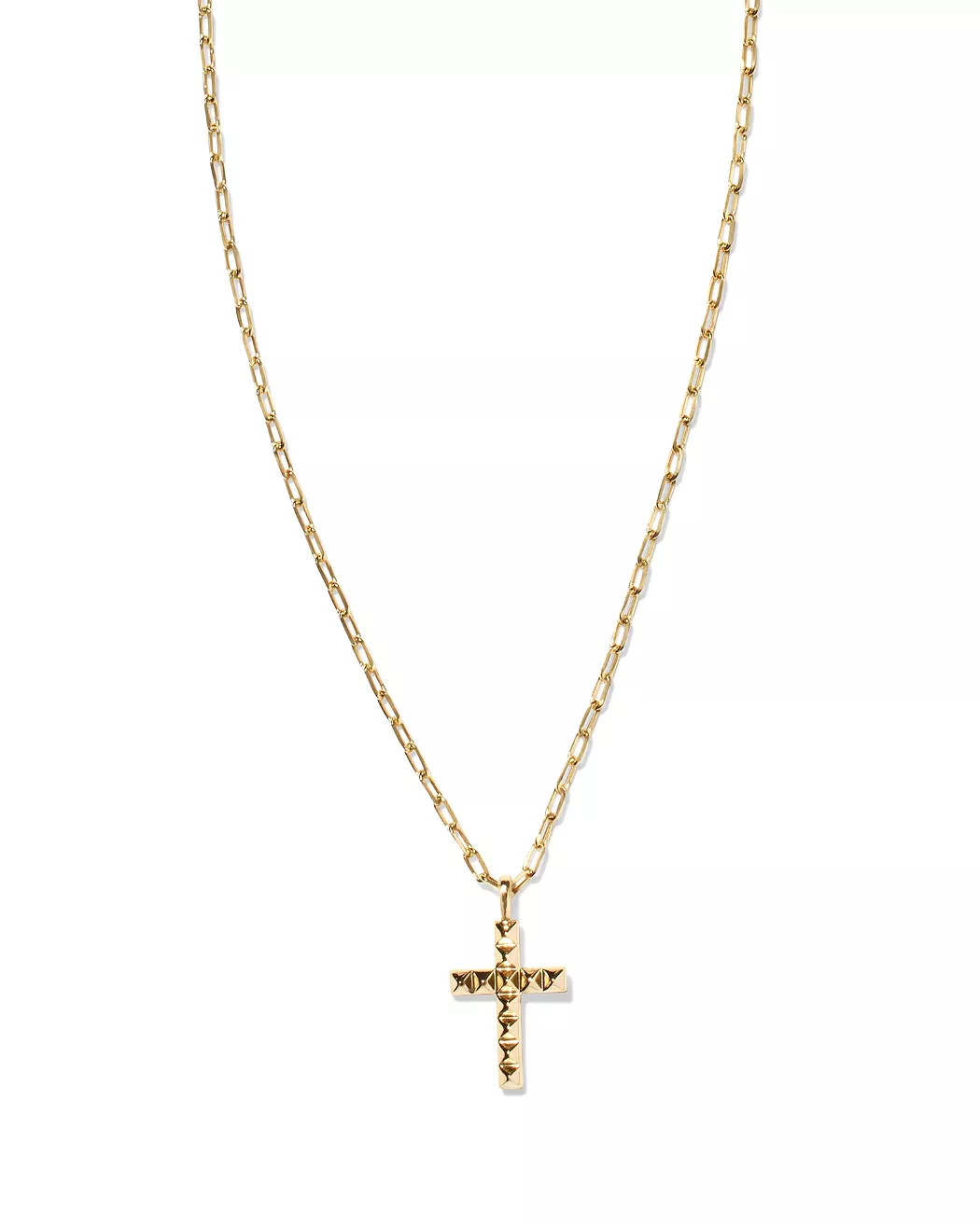 Jada Cross Short Pendant Necklace in Gold