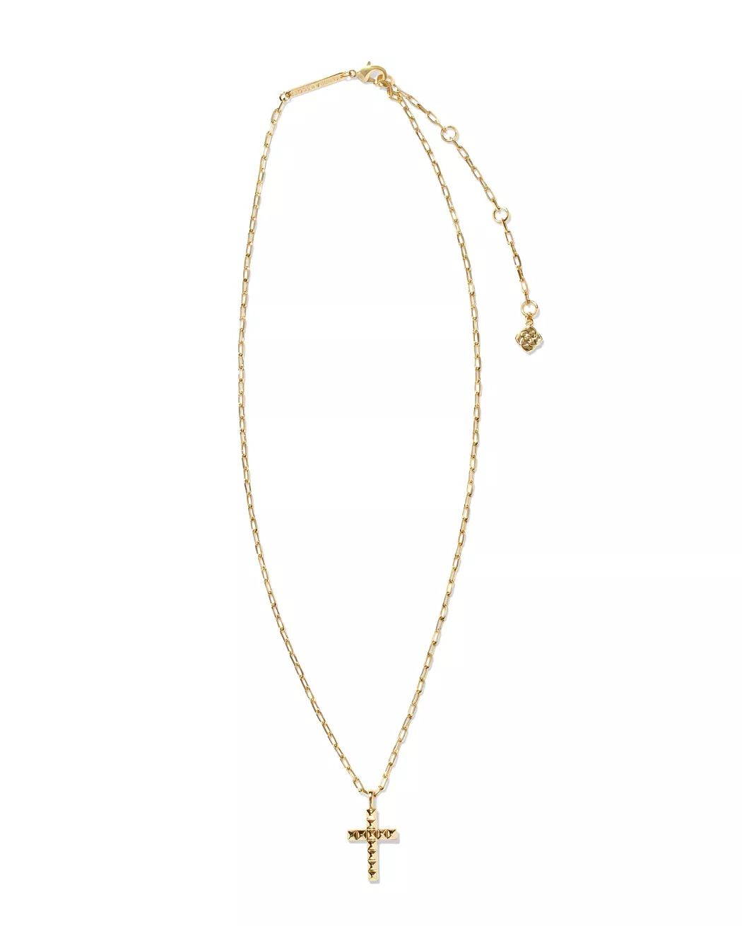 Jada Cross Short Pendant Necklace in Gold