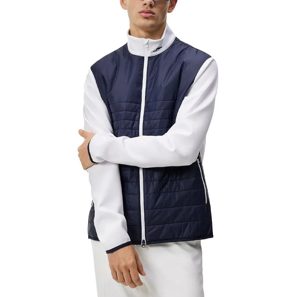 J.Lindeberg Martino Quilt Hybrid Golf Jacket JL Navy - SS24