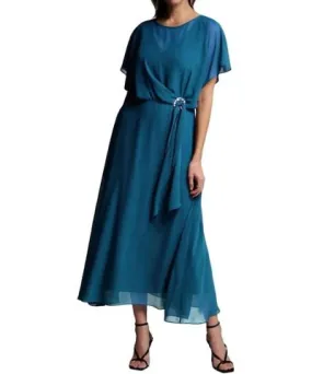 Joseph Ribkoff Floor-Length Dress In Lagoon