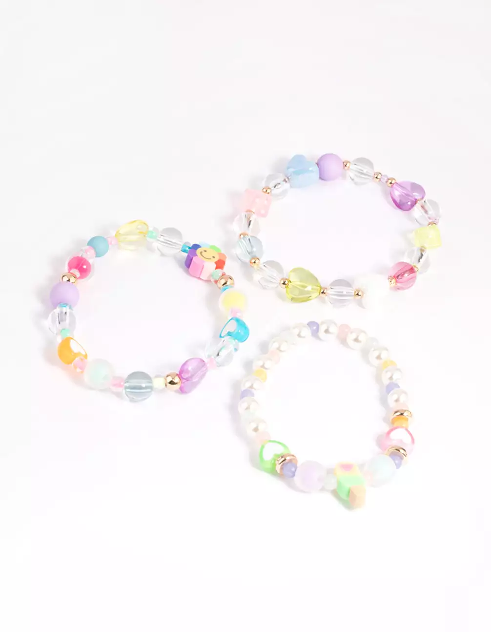 Kids Pastel 90s Strech Bracelet Pack