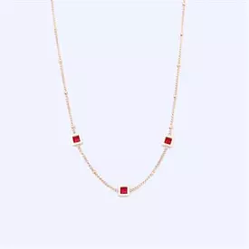 KNIGHT AND DAY - LEILANI Ruby Necklace