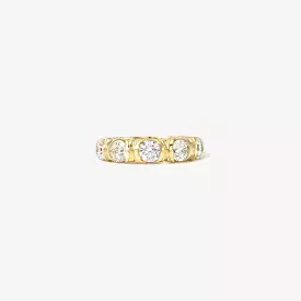 Large Modern Love Five Stone Diamond Band - 1.25ct